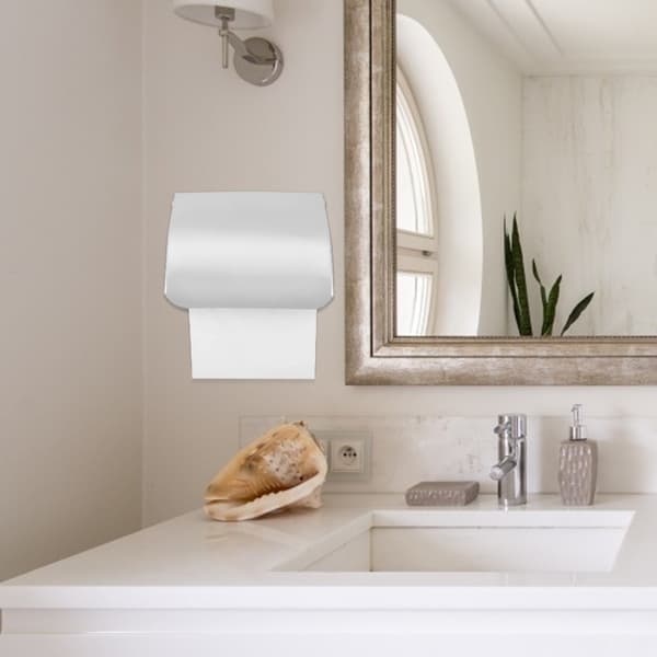 Vægmonteret toiletpapirholder i rustfrit stål til badeværelset