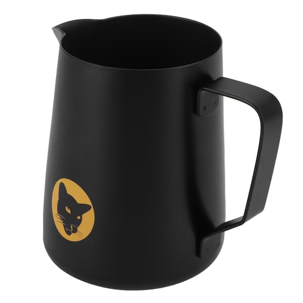 600 ml kaffekop krus multifunktionel 304 mælkeskummer i rustfrit stål sort