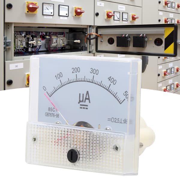85C1 DC 0~500UA ABS Pointer Amperemeter Ampere Meter Panel Høj Nøjagtighed Strømmåler
