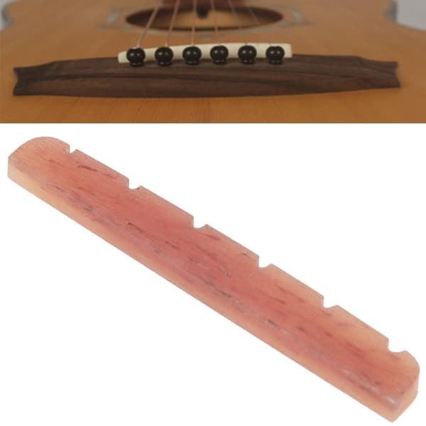 Akustisk Gitarrsadel Ljusgul Kamelben Reservdel 1 Styck 42mm