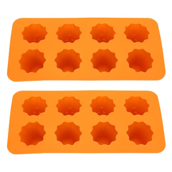 Halloween Spøgelse Silikoneform 8-Huls 3D Chokolade Slikbakke til Isterninger, Budding & Kagepynt