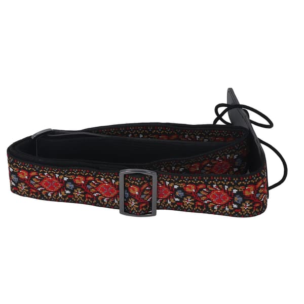 Broderad basgitarrrem Universal Extra Bred Kraftig Nylon Retro Vävd Justerbar 1 Styck
