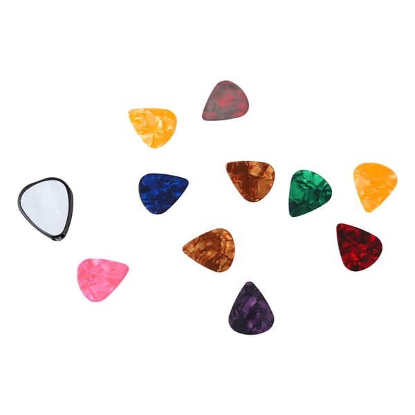 10 st gitarrplektrum och gitarrplektrumhållare set bärbara bastillbehörsverktyg
