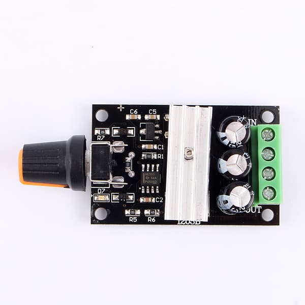 DC6-28V 3A Variabel Motorhastighed PWM Justerbar Regulator Controller Switch+Knob