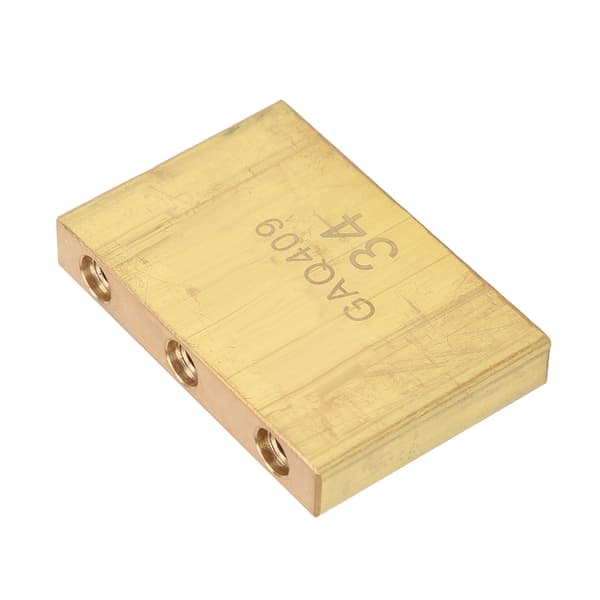 1 guld mässing block gitarrbas 34MM med 3 skruvar kompakt rostfritt tremolosystem bro gitarrdelar för gitarrister