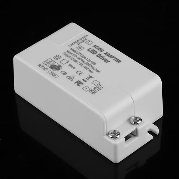 AC 100-240V til DC 12V SMD LED Driver Switch Strømtransformator til LED Strip Lys (12W)