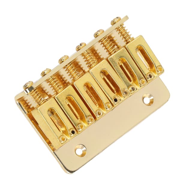 6-strängad gitarr fast sadelstall Hardtail Top Loader Järn Elgitarr Sadelstall Ersättning Guld