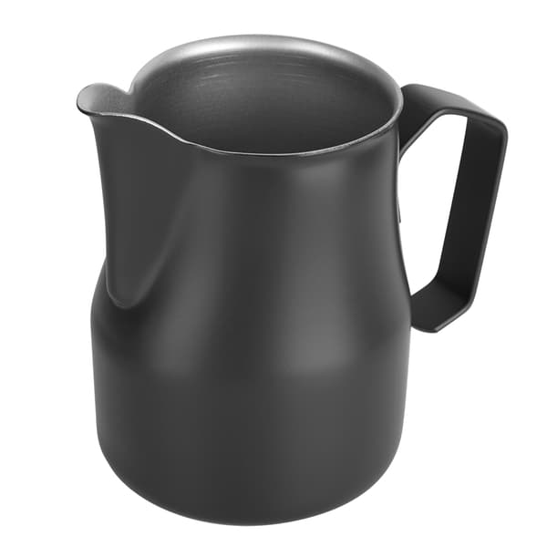 500 ml mælkeskummerkande i rustfrit stål til kaffebar (sort)