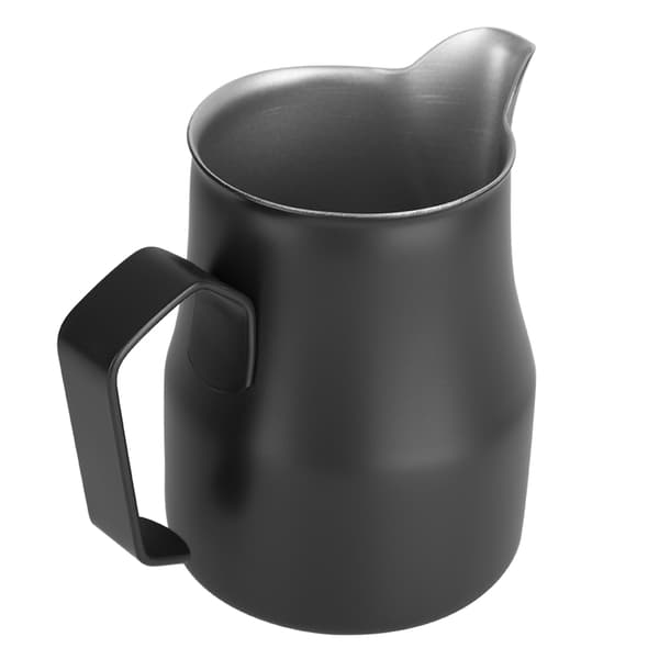 500 ml mælkeskummerkande i rustfrit stål til kaffebar (sort)