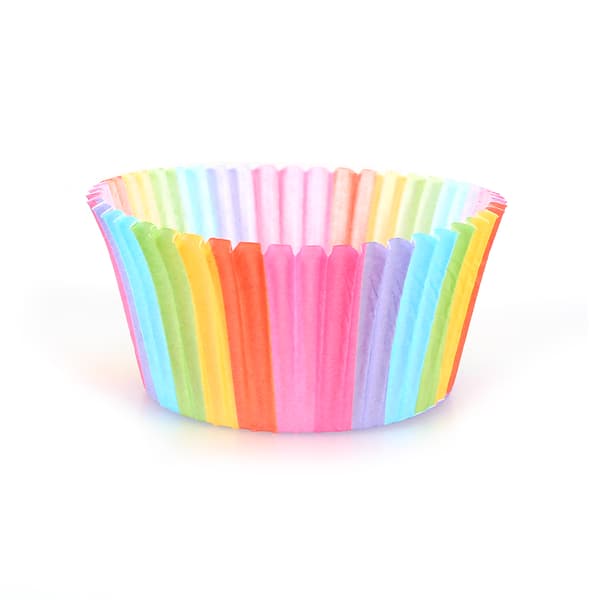 100 stk. farverige cupcakeforme, cupcake-papir, bageforme, muffinforme, kageforme