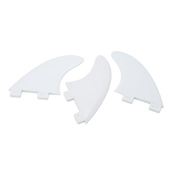 3PC Vit PVC Surfbräda Fenor Ersättningssats för Paddelbräda & Surf Utomhusutrustning