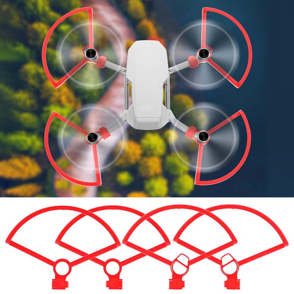 Propellerskyddsring för DJI Mavic Mini 2, röd, säkert bladskydd, drönarreservdelar