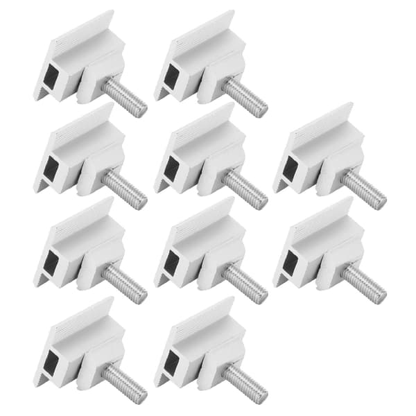 10 st solpanel mittklämmor vattentät montering aluminiumfäste monteringstillbehör
