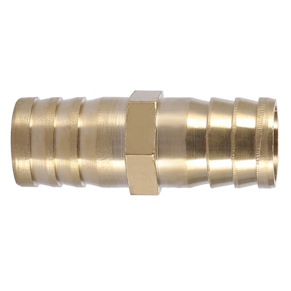 Messing modhage lige 2-vejs rørforbindelse rørkobling fitting 6/8/10/12/14/16/20mm