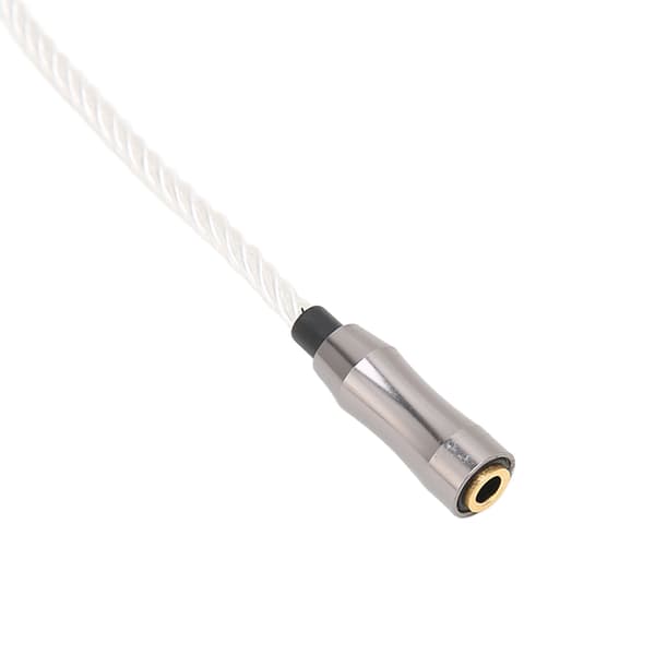 USB-C til 3,5 mm HiFi DAC Dongle, 15 cm lydadapter, 120dB lydkort til Android-telefon og PC, sølv