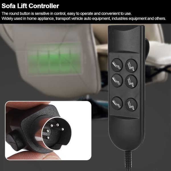 Praktisk cirkulær trykknap sofa lift controller enkelt motor controller til husholdningsapparater
