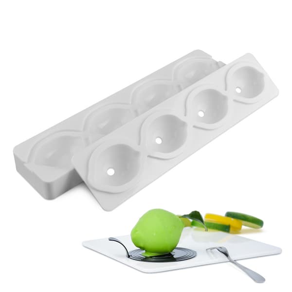 4-hulrum citronformede kageforme silikone mousse kageforme muffin bageform