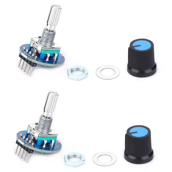 2 stk. roterende encoder-modul af høj kvalitet potentiometer elektronisk komponent 5V