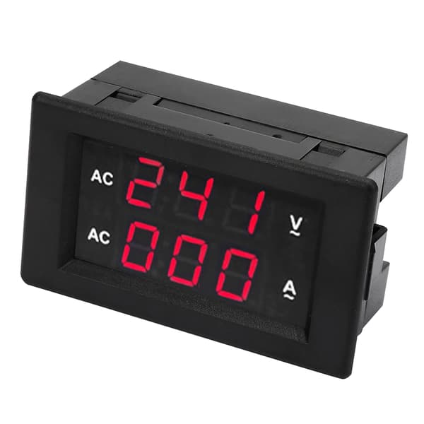 LED Digital Display AC 100~300V Voltmeter 0-100A Amperemeter (Rød rød)