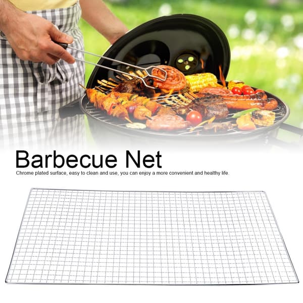 Multifunktionel bagegitter i rustfrit stål, grillnet, grillrist, picnicværktøj