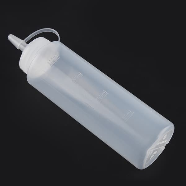 240 ml 10 stk./sæt plastikkrydderidispenser til sauce, olie, fløde, eddike (hvid)