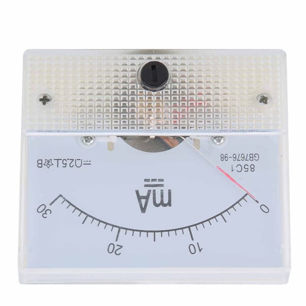 85C1 DC 0-30MA Pointer DC Amperemeter Hoved Amperemeter Strømmåleinstrument