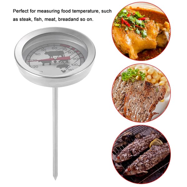 Grilltermometer i rostfritt stål för kött, mjölk, kök, matlagning, matprob