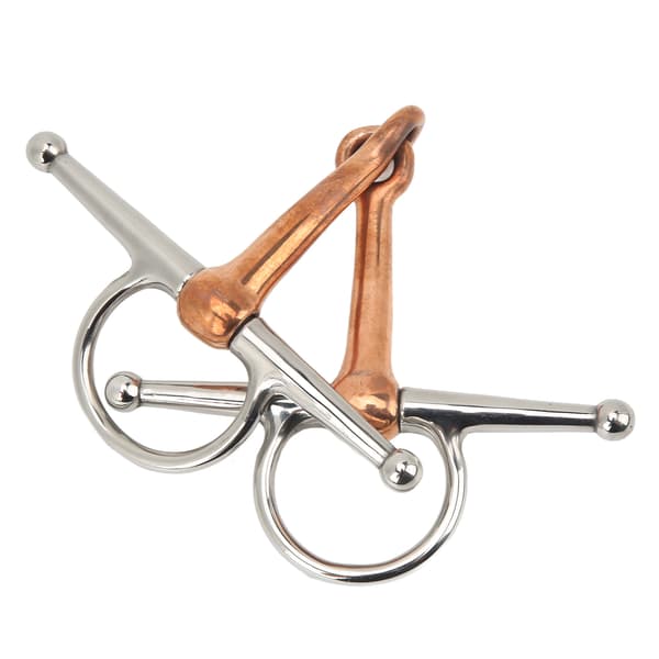 Hest Full Cheek Snaffle Rustfrit Stål Ring Snaffle Bid til Udendørs Hestetilbehør 125mm