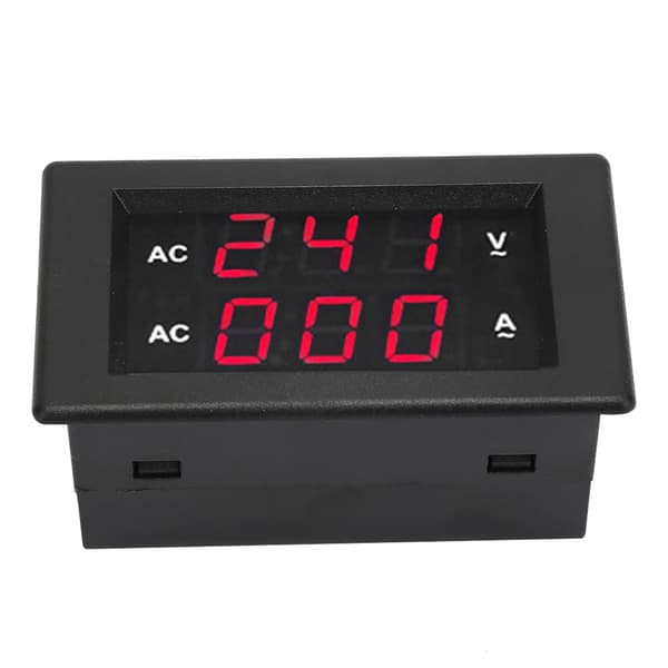 LED Digital Display AC 100~300V Voltmeter 0-100A Amperemeter (Rød rød)