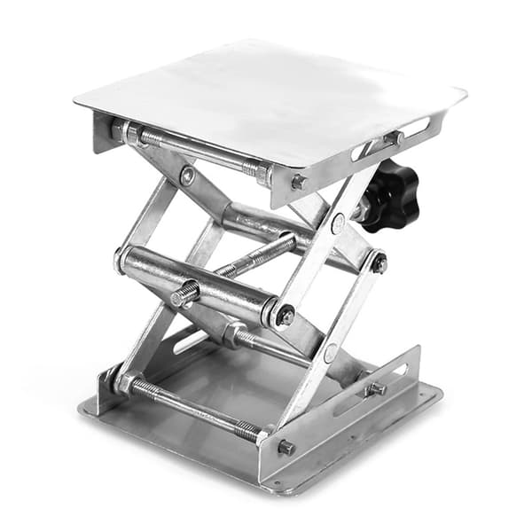 100X100mm Laboratorieløft Løfteplatforme Stativ Saks Rustfrit stål