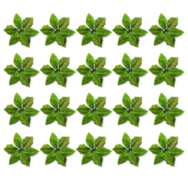Juleblommor Julgransdekorationer Tygsimuleringsblommor