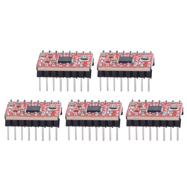 5 stk. stepper motordrivermodul til Ramps 1.4 A4988 3D-printertilbehør