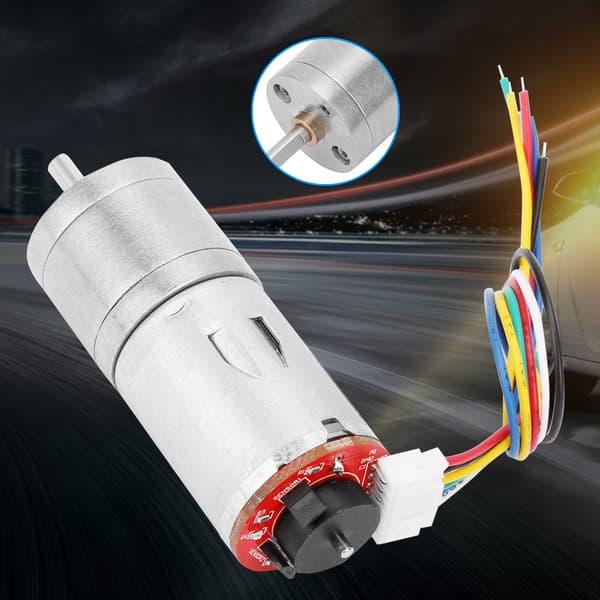 DC 6V Encoder Gear Motor Hastighedsreduktionsmotor til Robot RC Bil DIY Motor Legetøj