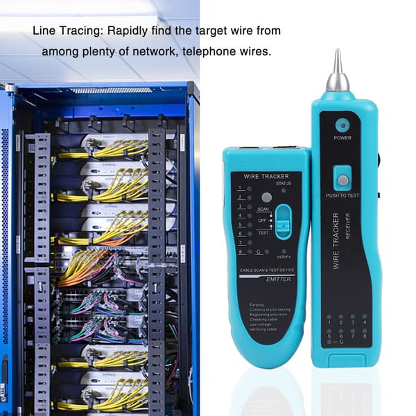 Håndholdt Rapid LAN Netværkskabeltester Linjefinder Wire Tracker Værktøj #2 (lyseblå)