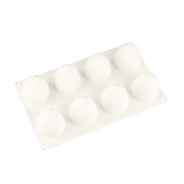 Äggformad kakform 8-håls silikonform non-stick DIY bakform