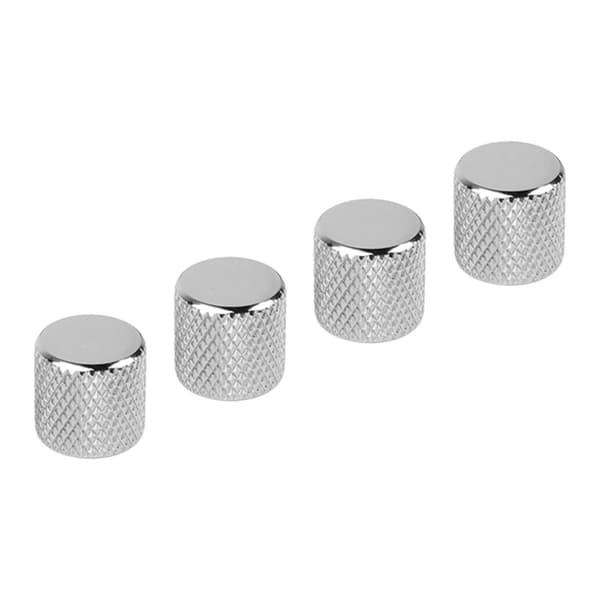 4 st elgitarrrattar set metallpotentiometerlock volymtonkontroll för bas silver