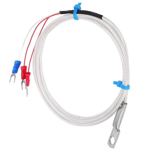 Temperatursensor Prob PT100 Termistor Temperaturmätningsprob Rundhål Patch Typ 5m
