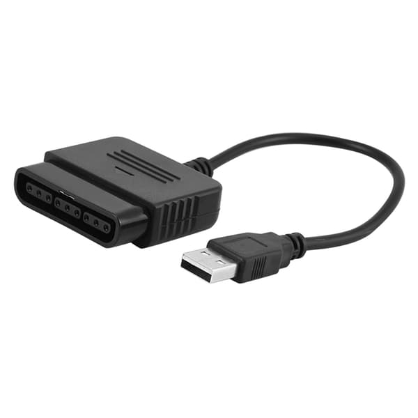 PS2 Controller til USB-adapterkonverter til Sony PlayStation 2, PS3 & Windows PC Gamepad-stik