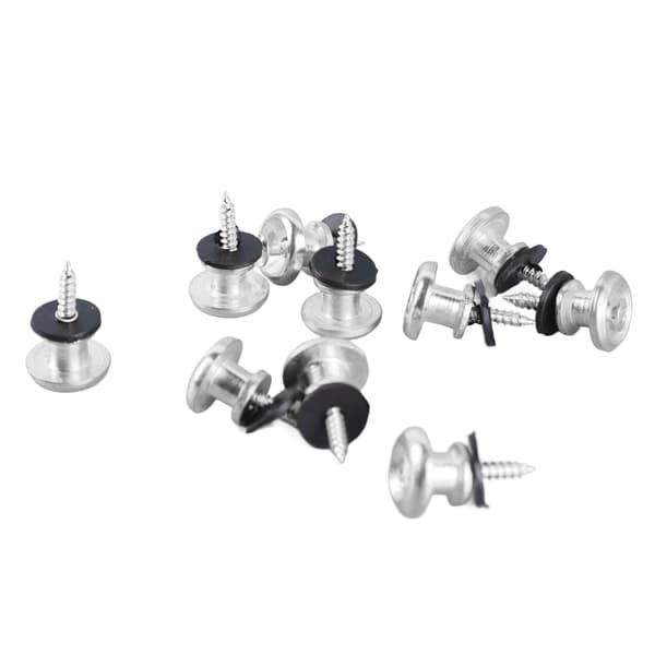 Gitarrrem Låsknappar 10-pack Svampdesign Silver Universal Rempinne för Ukulele Bas Akustisk