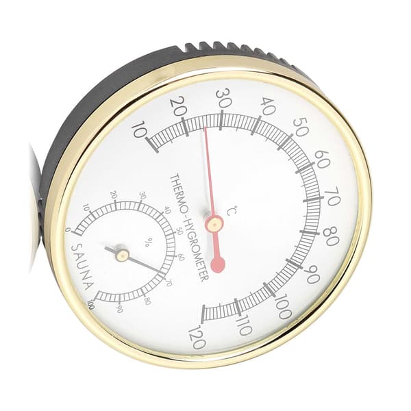 Metal Dial Indendørs Termometer Hygrometer Hygrotermometer Saunarum Tilbehør