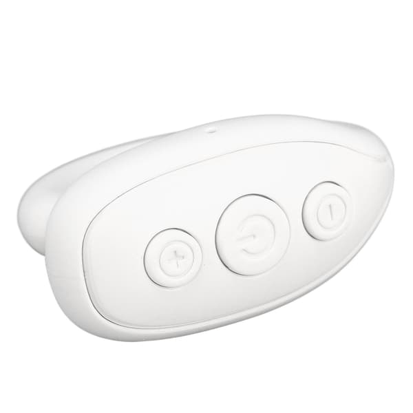 Bluetooth kamerafjärrkontroll för telefon surfplatta, ABS ringdesign, lång batteritid, vit