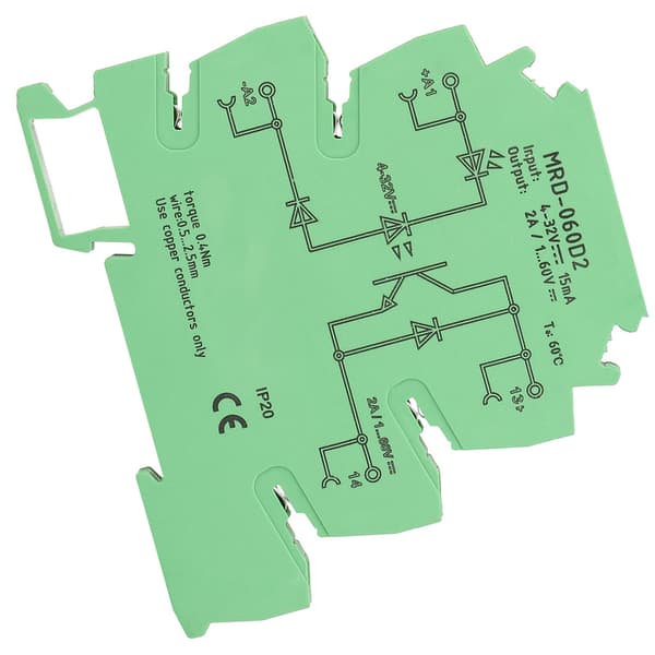 MRD-060D2 Ultratynd 6,2 mm Solid State Relæmodul Indgang 4-32VDC NO