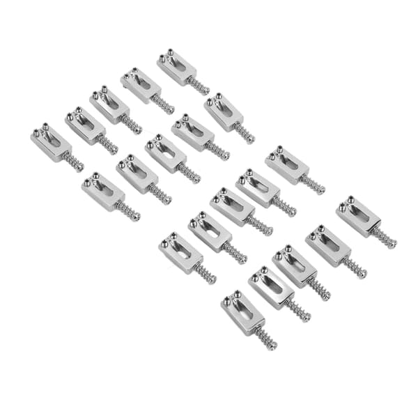 20-pack silvermetall elgitarrstallar precisionsbearbetade kompakta reservdelar för gitarr och elgitarr förbättrad ton
