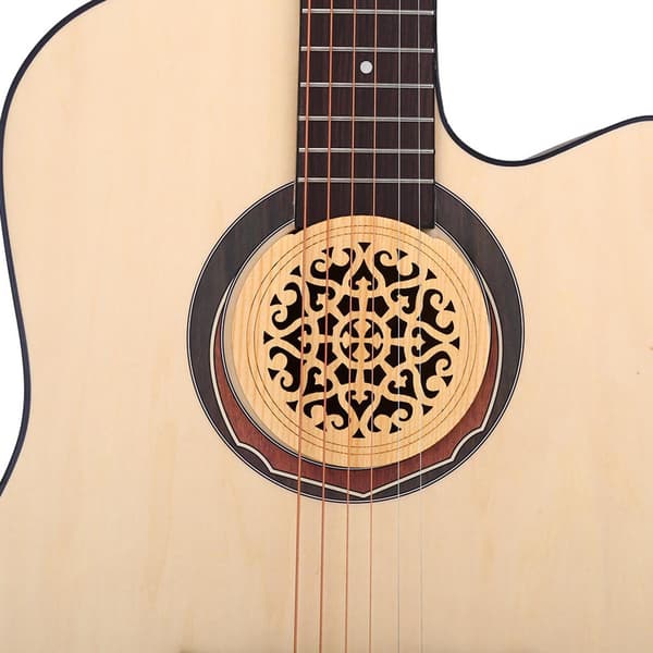 Träsvamp Gitarr Ljudhålsskydd Blockskydd för Akustisk Klassisk Gitarr 41'' #2
