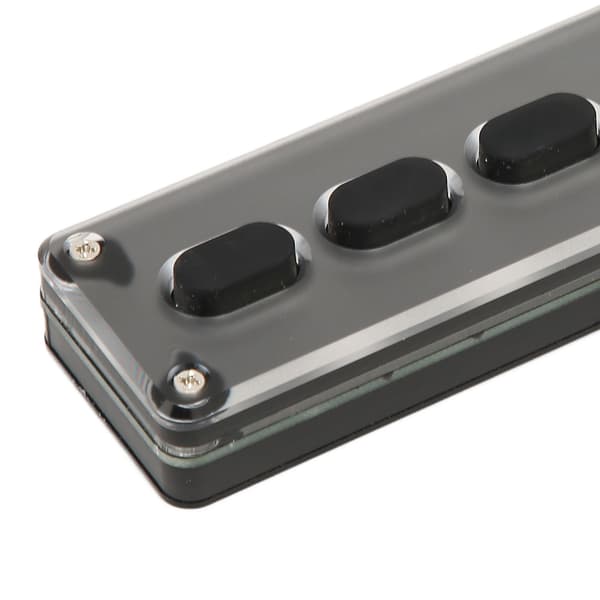 Programmerbar makropude 5-tast USB & Bluetooth Dual-Mode Mini Lydløs Silikone Brugerdefineret Gaming Tastatur Sort