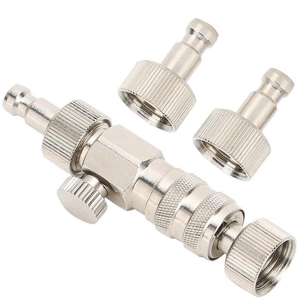 3st Snabbkoppling Airbrush Kopplingssats med Flödeskontrollventil Kompressoradapter