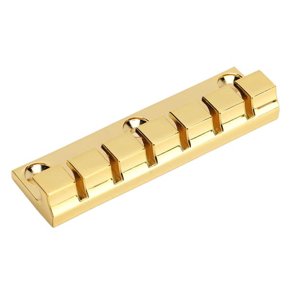 Guld 6-strängad gitarr fast stall enkel montering robust metall elgitarrstallbyte med 1 stall och 3 skruvar