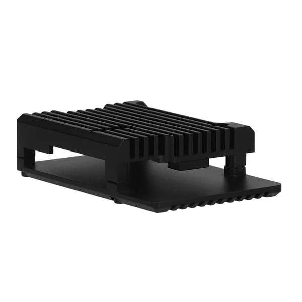 Etui til Raspberry Pi 3 Model B B+ Sort aluminiumslegering anodisk oxidation CNC-skal