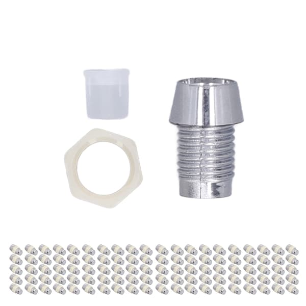 100 sæt LED-holder 5 mm plast lysdiode panelmonteringsclips tilbehørssæt sølv