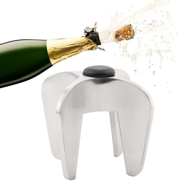 Champagne vinflaskeåbner mousserende korkfjerner rustfrit stål med poleret overflade